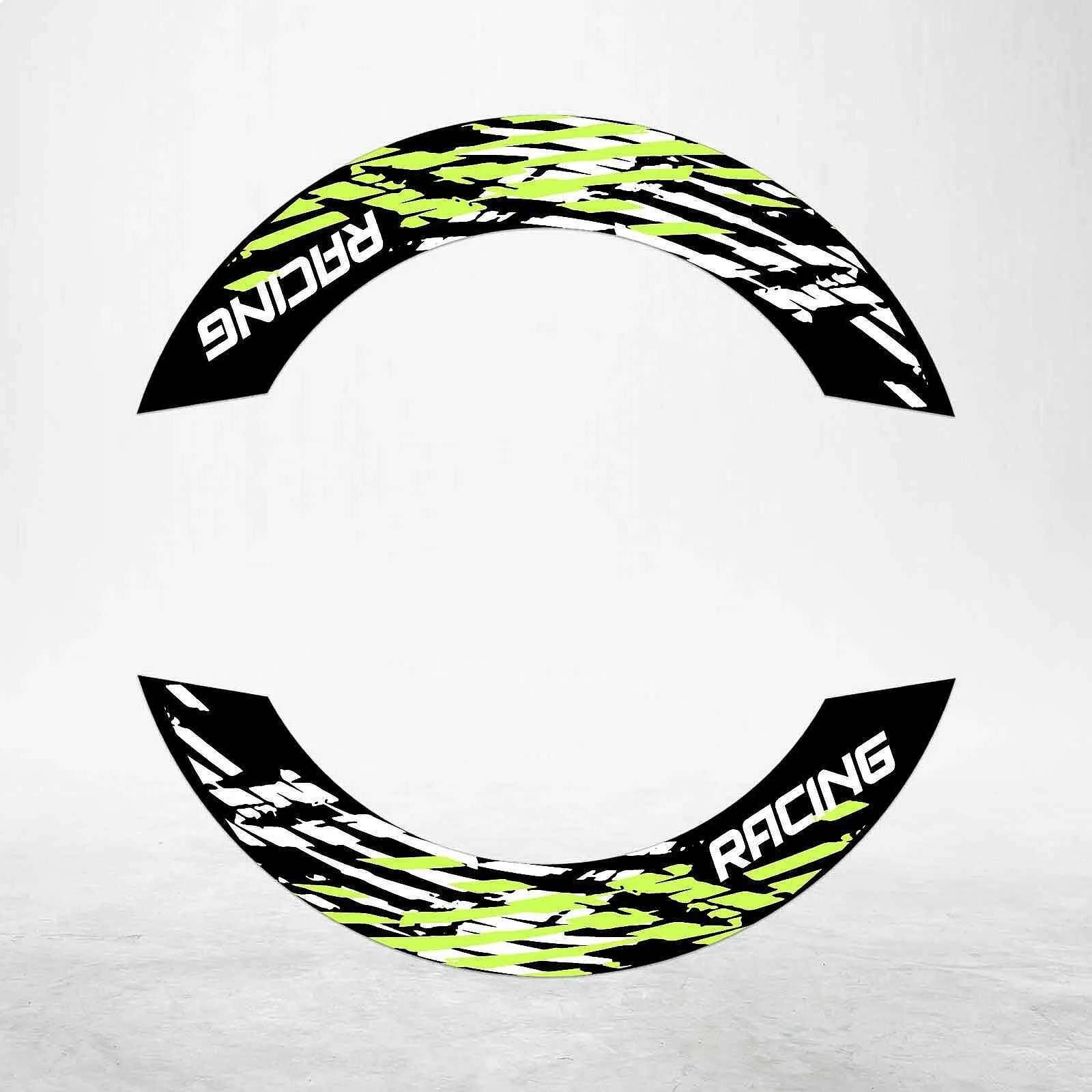 S07B Light Green 2-PIECE Rim Wheel Stickers For MT10 18 19 20 21 22