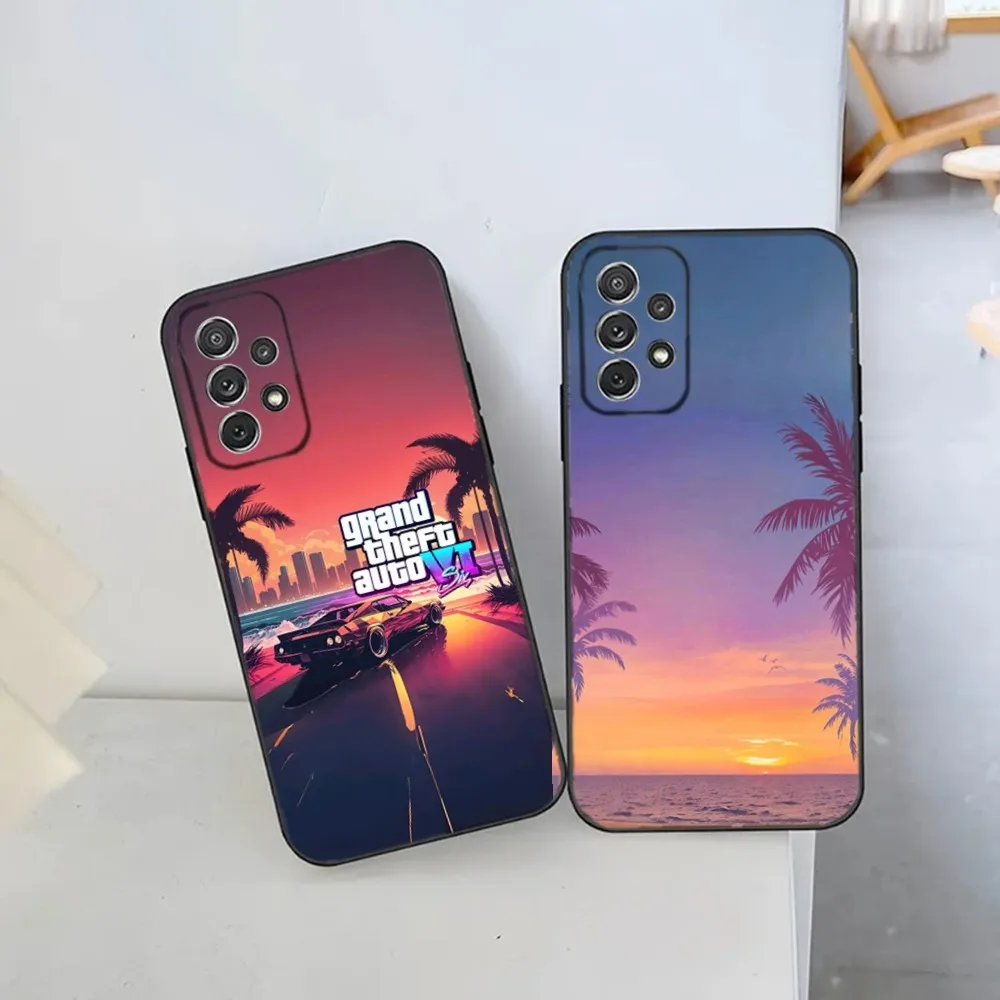 

Game G-GTA 6 Vice City Phone Case For Samsung S21,S22 Ultra,S20,S30 plus,S22 plus,S23,S30 ultra 5G Silicone Cover