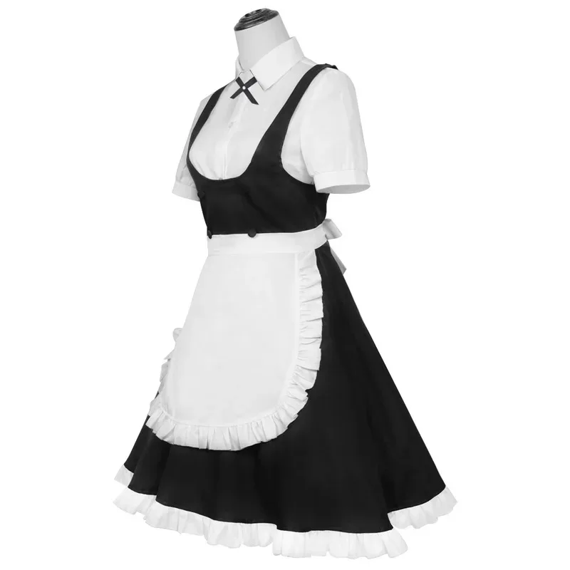 Anime CALL OF THE NIGHT Nanakusa Nazuna Cosplay Costume Unisex Cool Black White Dress Wig Loli Maid Halloween Suit Adultx;8's,6;