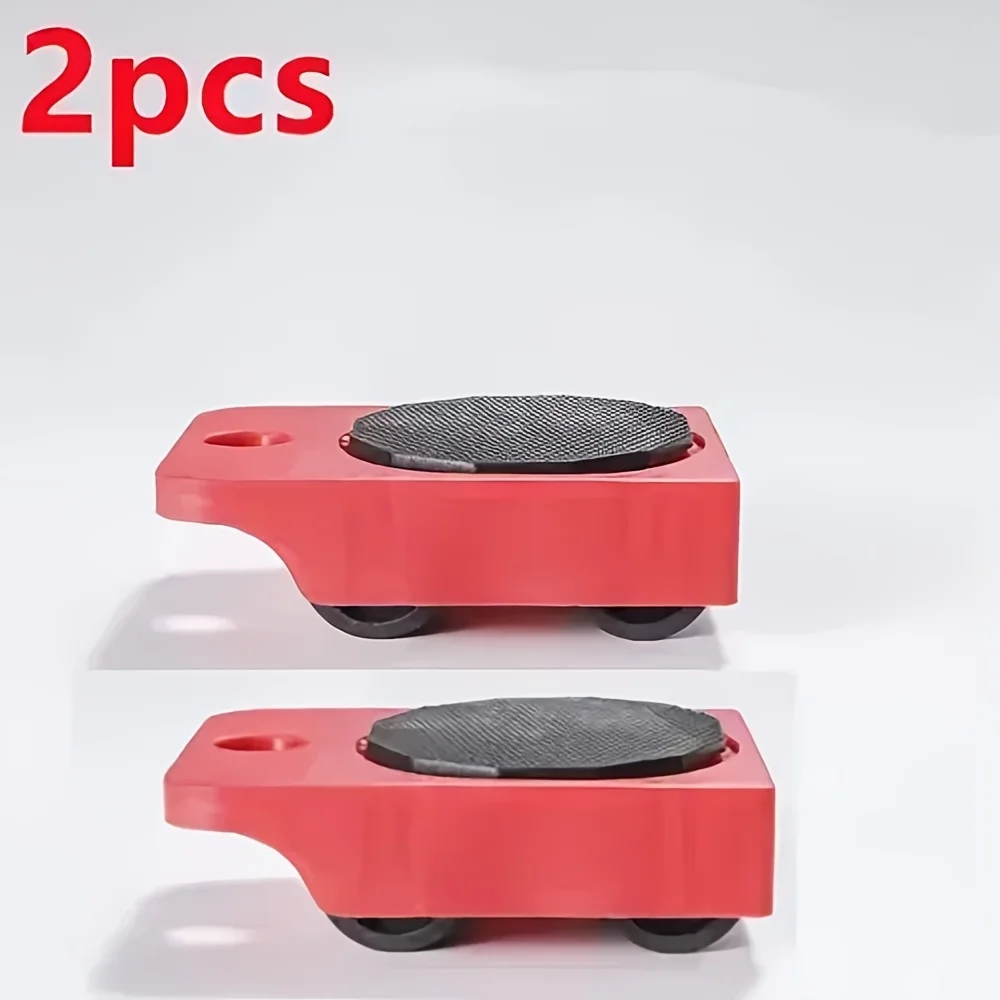 2Pcs Furniture Mover Tool Set Heavy Stuffs Moving Roller with Bar Furniture Mover Lifter with Wheel Professional Moving Tool