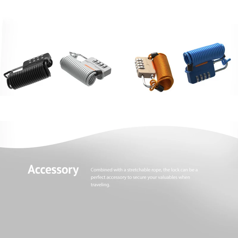 Colorful 4 Digit Combination Lock Anti-theft Safely Code Lock Travel Luggage Suitcase Locker Zinc Alloy Padlock