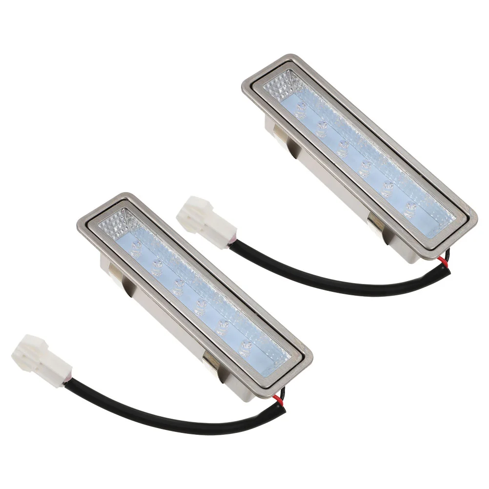 

2 Pcs Range Hood Light Bulb Stove Bulbs under Universal Cooker Replacement LED Appliance Glass Rectangle Vent Microwave