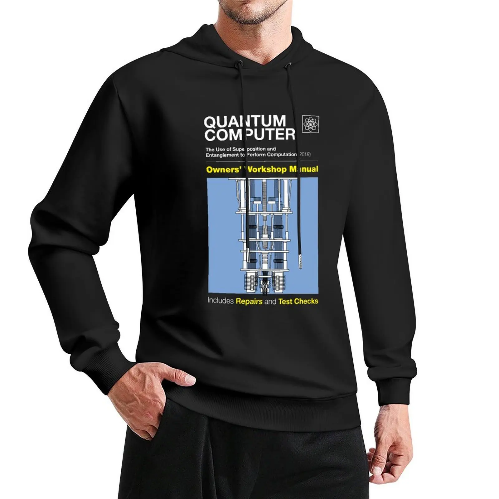 

Quantum Computer - Owners Ручной пуловер с капюшоном, одежда для мужчин, мужская одежда, толстовка для мужчин