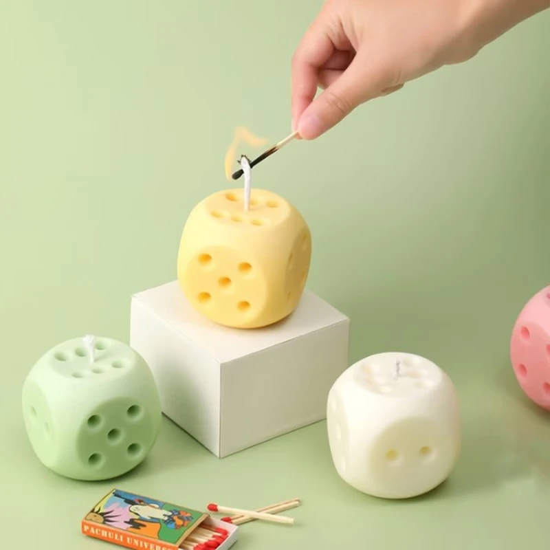 

Силиконовая форма для 3D-свечей в виде игральных костей, форма для эпоксидной смолы, подходит для изготовления ароматических свечей в форме игральных костей, мыла, для декора рабочего стола