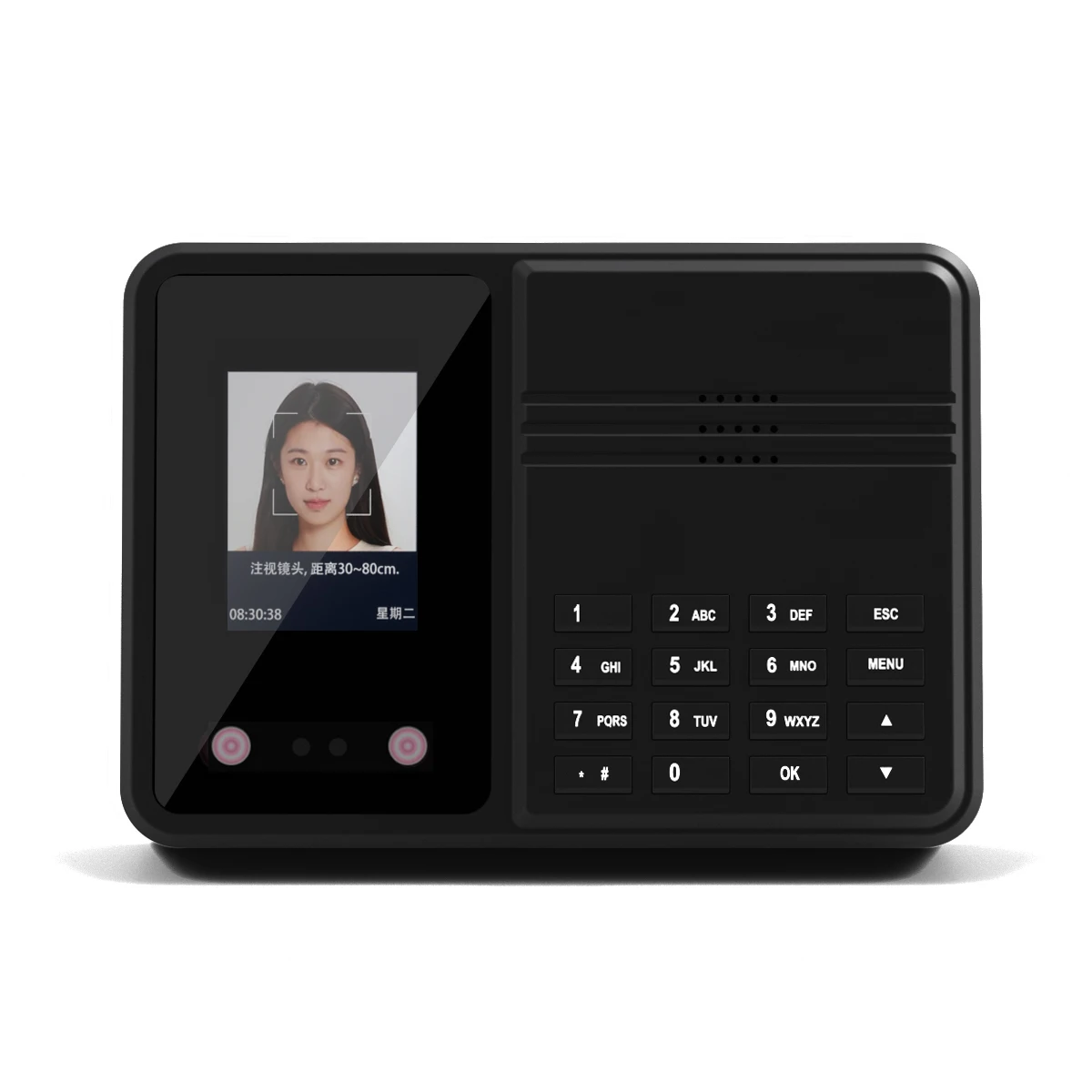 Facial Recognition Password Login Multi-Functional Attendance Machine 2-In-1 Administrative Device for Office Use