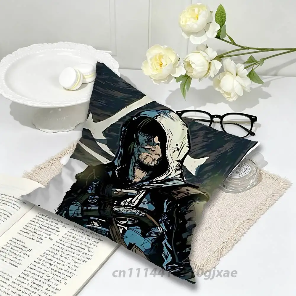 Game Black Flag Assassins Pillow Case Living Room Sofa Cushion Cover Suitable For Home Bedroom Room Decoration
