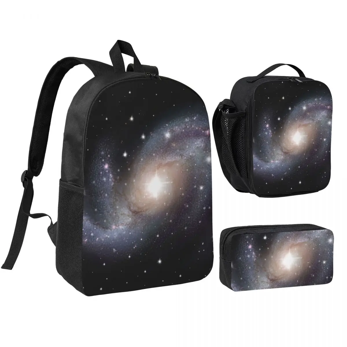 

Cloak Galaxy Universe Planets Backpack Boys Girls BookBag School Bag Shoulder Bags 3ps Insulated Lunch Bag Pencil Case