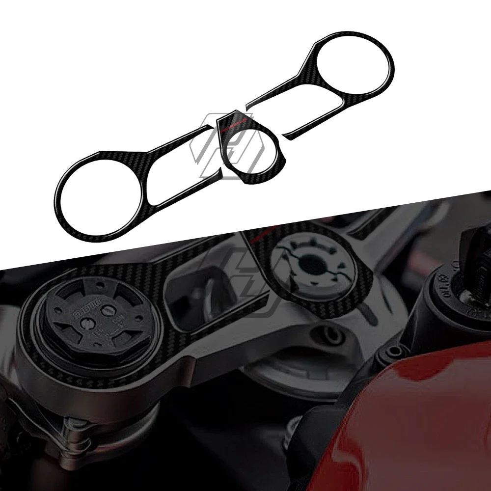 

3D Carbon-look Upper Triple Yoke Cover Protector Case for Ducati 1199/1299 Panigale 2012-2017