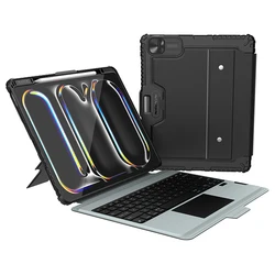 Nillkin 2In1 Backlight Keyboard Case For Apple iPad Pro 13 M5/M4 /Air 11 M3 2025 Magic Trackpad Pencil Holder Slide Camera Cover