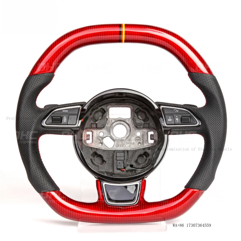 Suitable for Audi B8 B8.5 S4 S5 S6 A5 A6 car carbon fiber steering wheel modification assembly