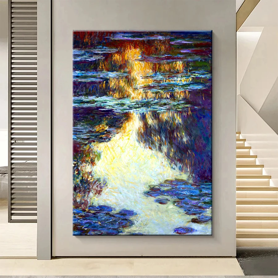 DIY Diamond Painting Abstract Art Water Lily Landscape Full Square Round Diamond Embroidery Cross Stitch Mosaic Handmade Gift