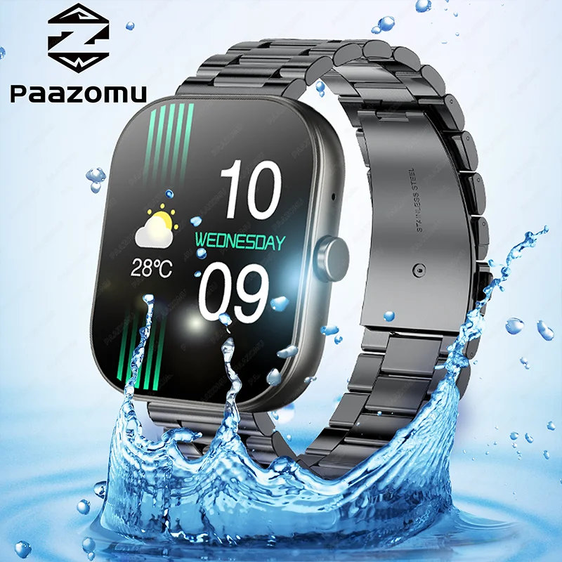

2025 New Smart Watch For Xiaomi Men Women HD Screen Heart Rate Bluetooth Call Sport Mode Message Reminder Smartwatch Android IOS