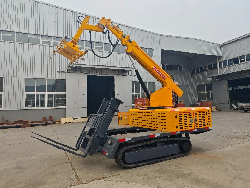 Customized 1500KG 6M 7M Lift Solar Panel Mounting Truck With Vacuum Suction Cups For PV Panels Rotating Lifting And Moving