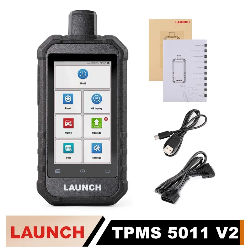 

LAUNCH X431 5011 V2 TPMS Tool OBD2 12 Reset Functions Wifi Activate 315/433Mhz Sensors Tire Pressure Diagnostic Tool vs CRT5011E