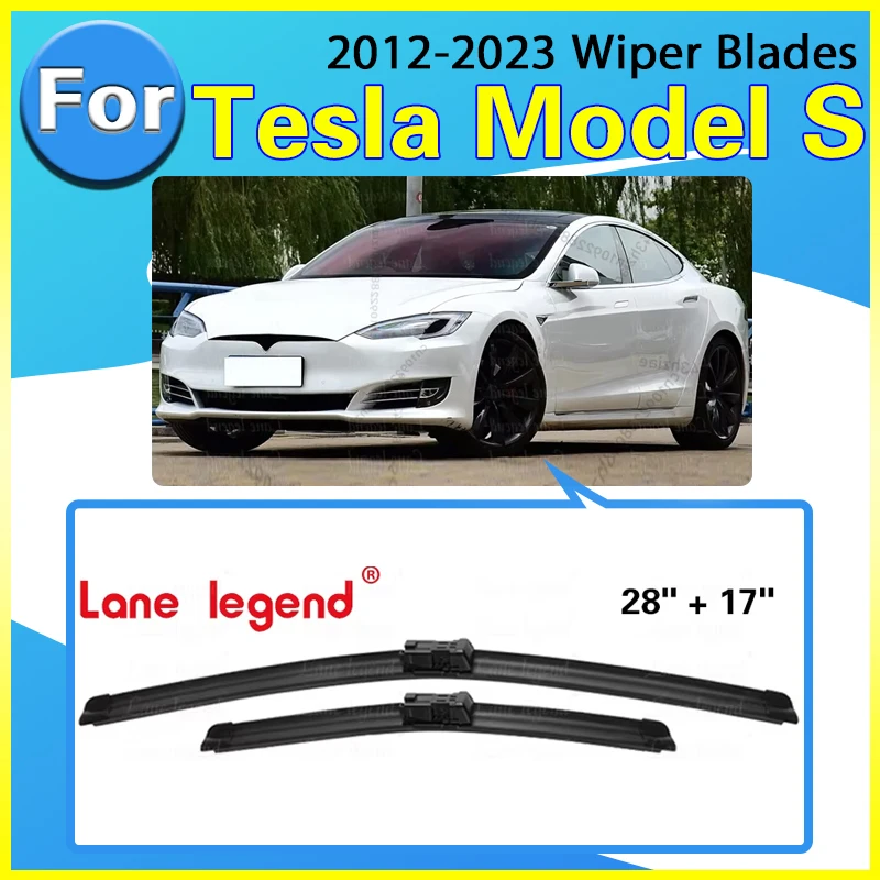 2pcs Front Windshield Wiper Blades For Tesla Model S 3 Y 2012-2023 2013 2016 2017 2020 2021 2022 Windscreen Window Accessories