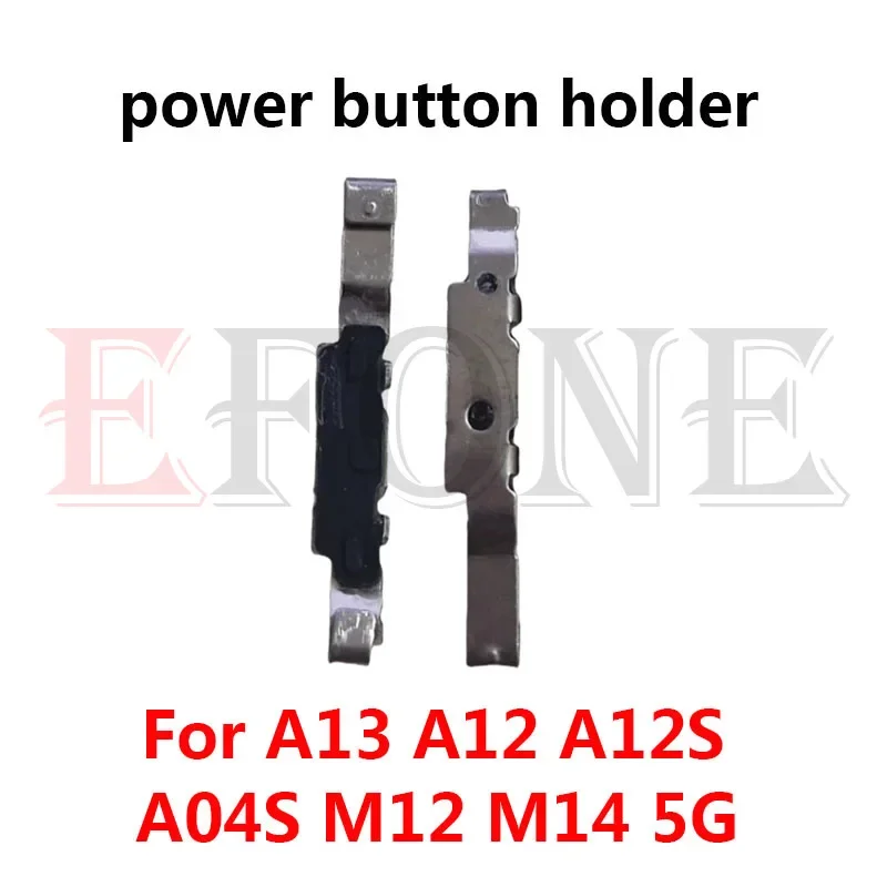 For Samsung A13 A12 A12s Nacho A04S M12 M14 5G Power Volume Button Side Keys Bracket with Iron Hook support fixed key clip