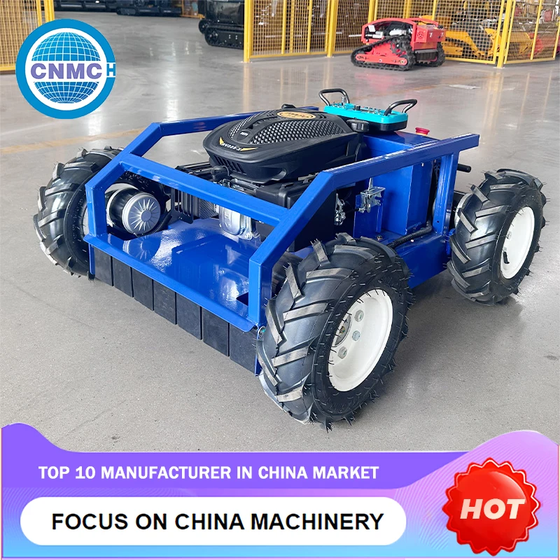 Robot Lawn Mower on Radio Control Farm Garden Household Made in China Customizable High Capacity Factory Direct Sales Portable