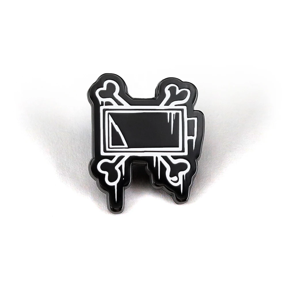 Battery Crossover Bones Enamel Pin Murder Drones Disassembly Drones Logo Brooch Classic Anime Peripheral Badge Decoration Gift