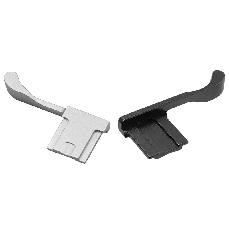 

ABAN 2 Pcs Metal Hot Shoe Cover Thumb Grip For Fujifilm Fuji X100F X100T X70 X-E3 X-A1 X-A2 X-M1 XA3 XE3, Black & Silver