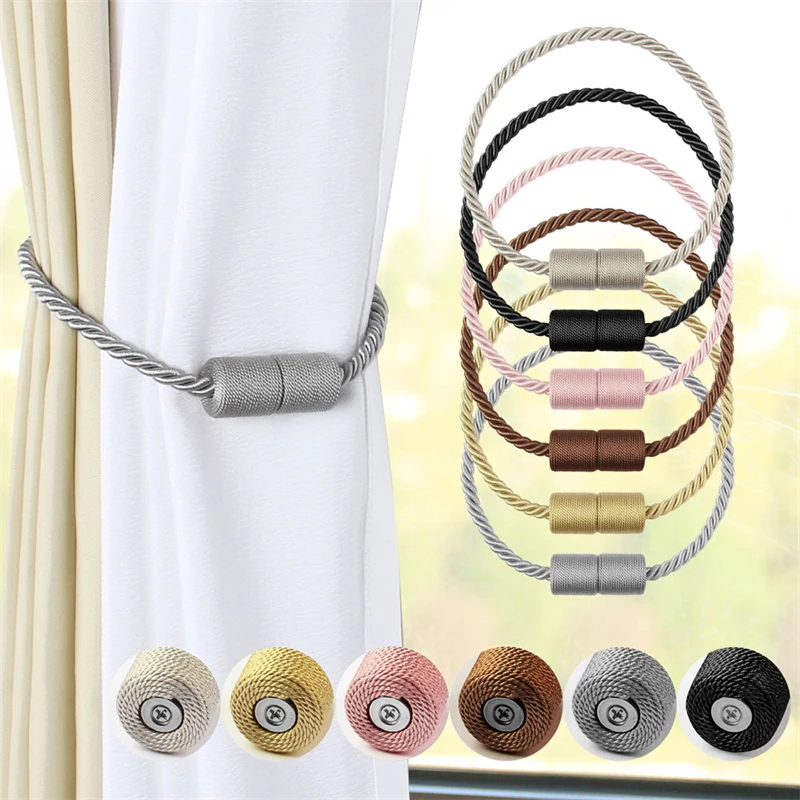 1Pc Magnets Curtains Clamps Curtain Holder Tieback Magnetic Clips Hanging Balls Tie Back Home Decoration Accessories