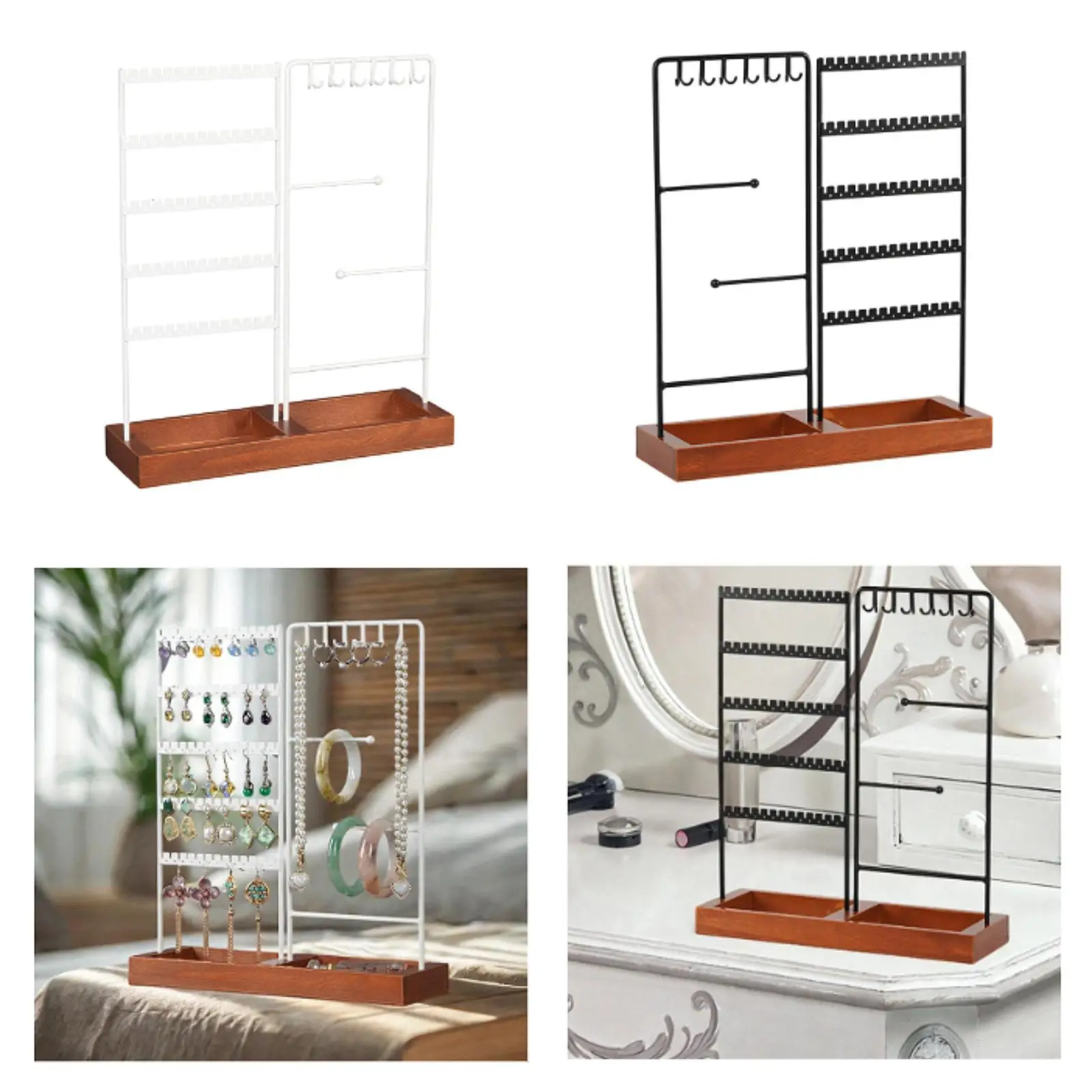 

Jewelry Holder Organizer Earring Stand Jewelry Hanger Convenient Jewelry Holder for Necklaces Rings Showcase Stores Vanity