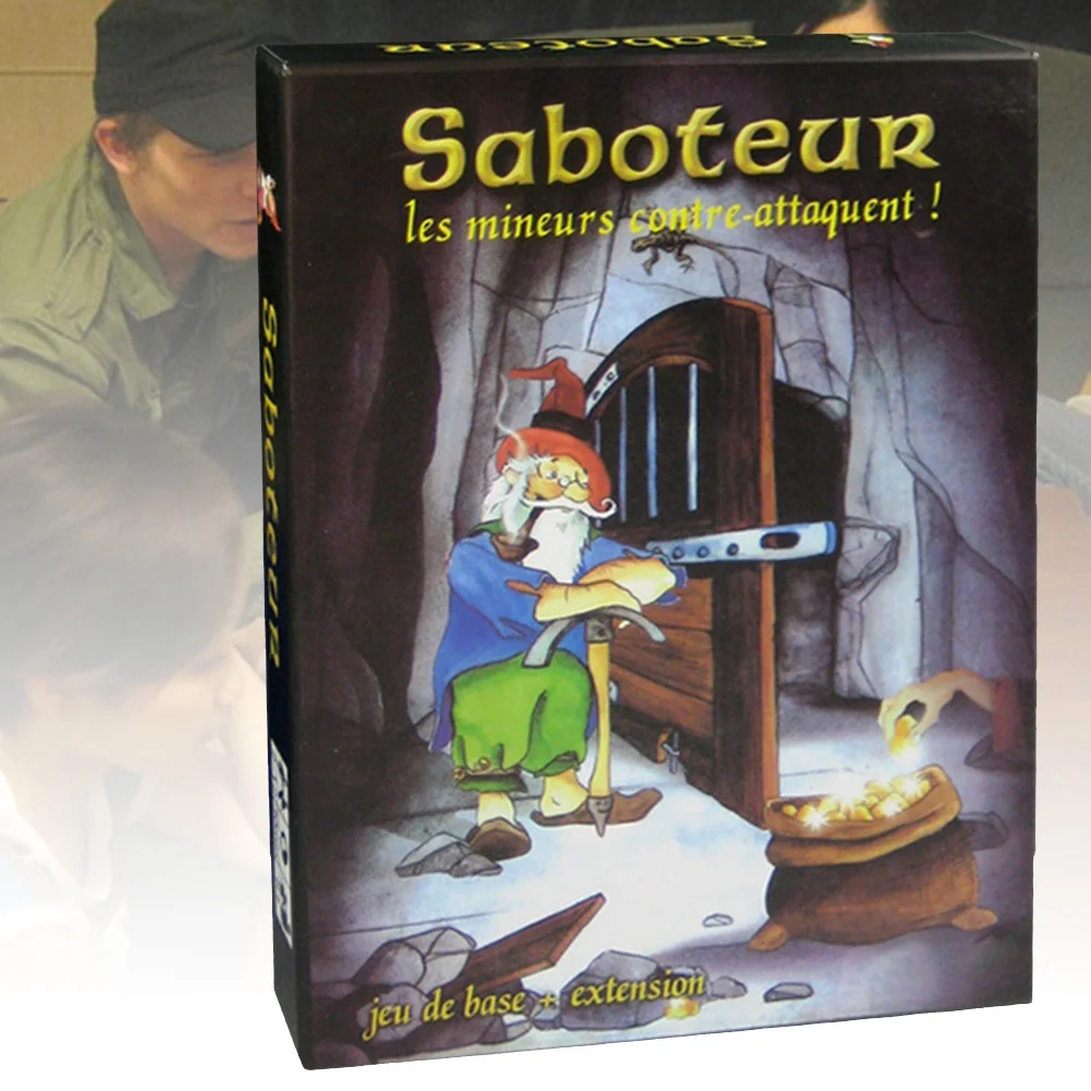 

Saboteur Board Game Version 1 + 2 Dwarf Gold Mine Card Game Funny Saboteur Duel Board Game