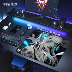 E-Sports Professional Gaming Mousepad Gamer Mouse Pad Kazemi Balance Mouse Mat Ultrafine Surface Keyboard Mat Anime Girl Deskpad