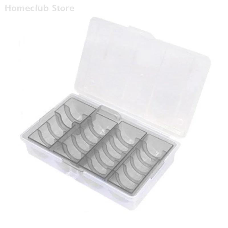 Caja para monedas redonda transparente, almacenamiento de cápsulas, vitrinas, organizador de protección, soporte para regalos coleccionables, 1 ud.