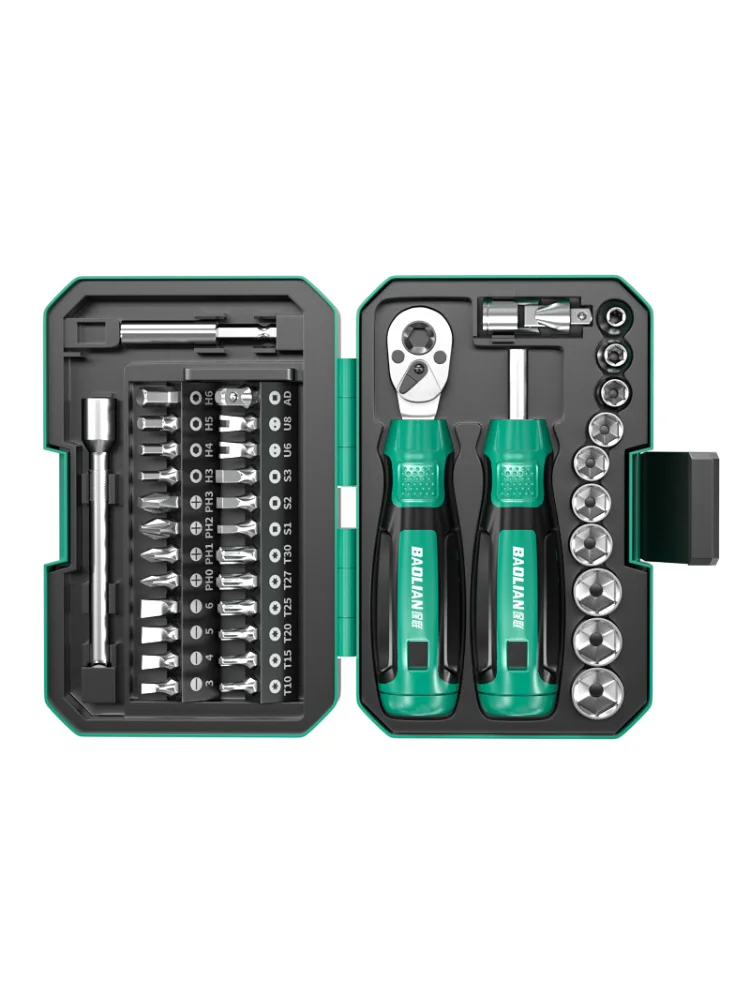 AliExpress NONE 40 in 1 Bike Motorcycle Repair Tool Kit Ratchet Socket Wrench Screwdriver Bit Set Automotive Maintenance Tool Set