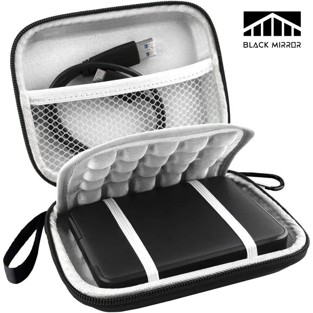 Portable Storage Bag External Hard Drive Package HDD Protective Storage Travel Bag Accessories Electronic Storage Organizer Bags