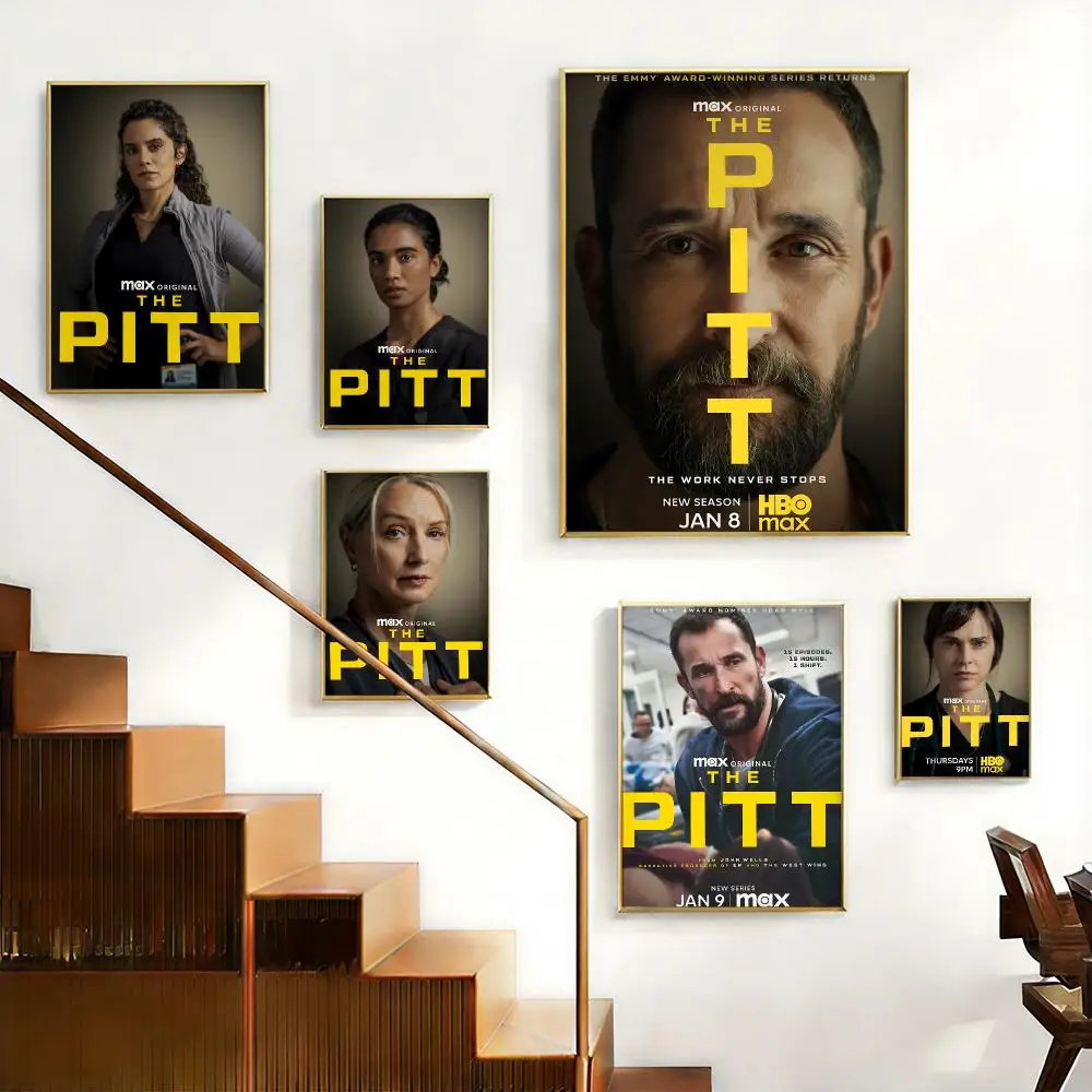Trending TV Series The Pitt Poster HD Self-Adhesive No Residue After Removal Ideal for All Kinds of Wall Decor