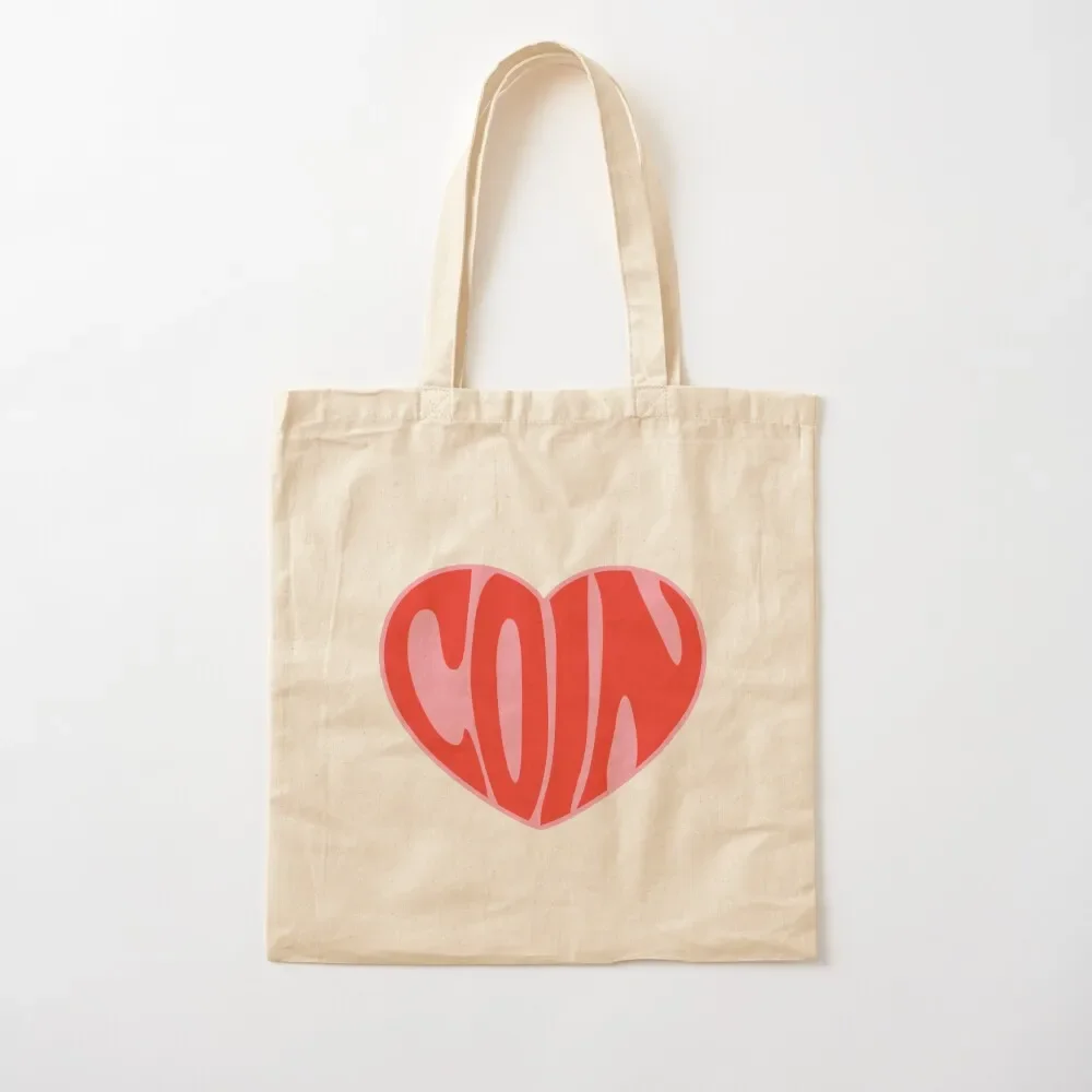 

COIN LUV Tote Bag tote bags men personalized tote bag reusable shopping bags Reusable