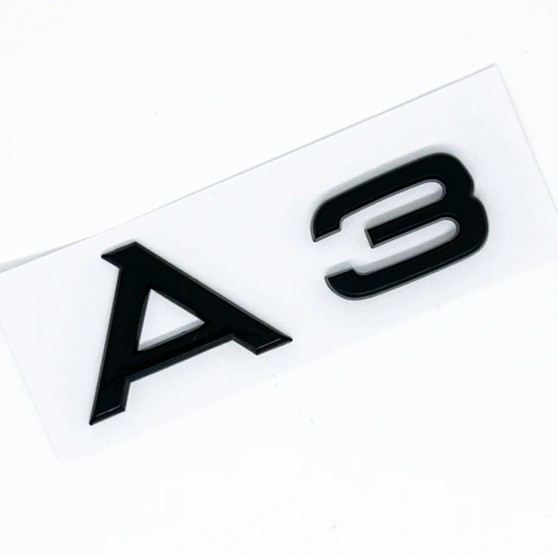 ثلاثية الأبعاد ABS الأسود S خط A1 A3 A4 A5 A6 A7 A8 TDI TFSI شعار شعار السيارات شارة جذع ملصق مائي ل حاجز السيارة ملصق اكسسوارات