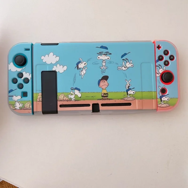 For Snoopy Nintendo Switch Protective Case Cartoon Colorful TPU Game Console Accessories Soft Case Game Console Accessories Soft