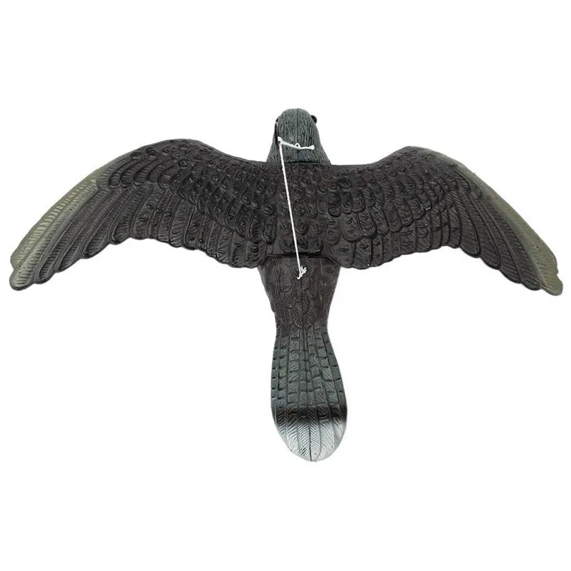 1Pc Black Detailed Owl Flying Bird Hawk Pigeon Decoy Pest Control Can Scare Away The Birds, Rabbits