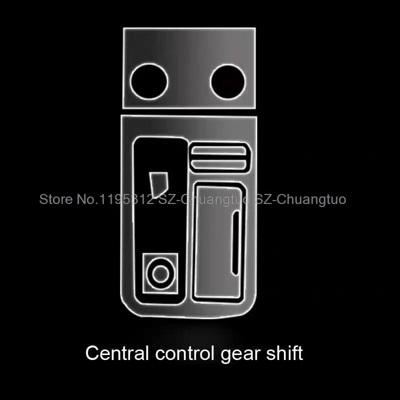 

TPU Protective film For Jetour X70 plus 2023 Car Gearing Interior Center Console Transparent Touch Screen anti-scratch film