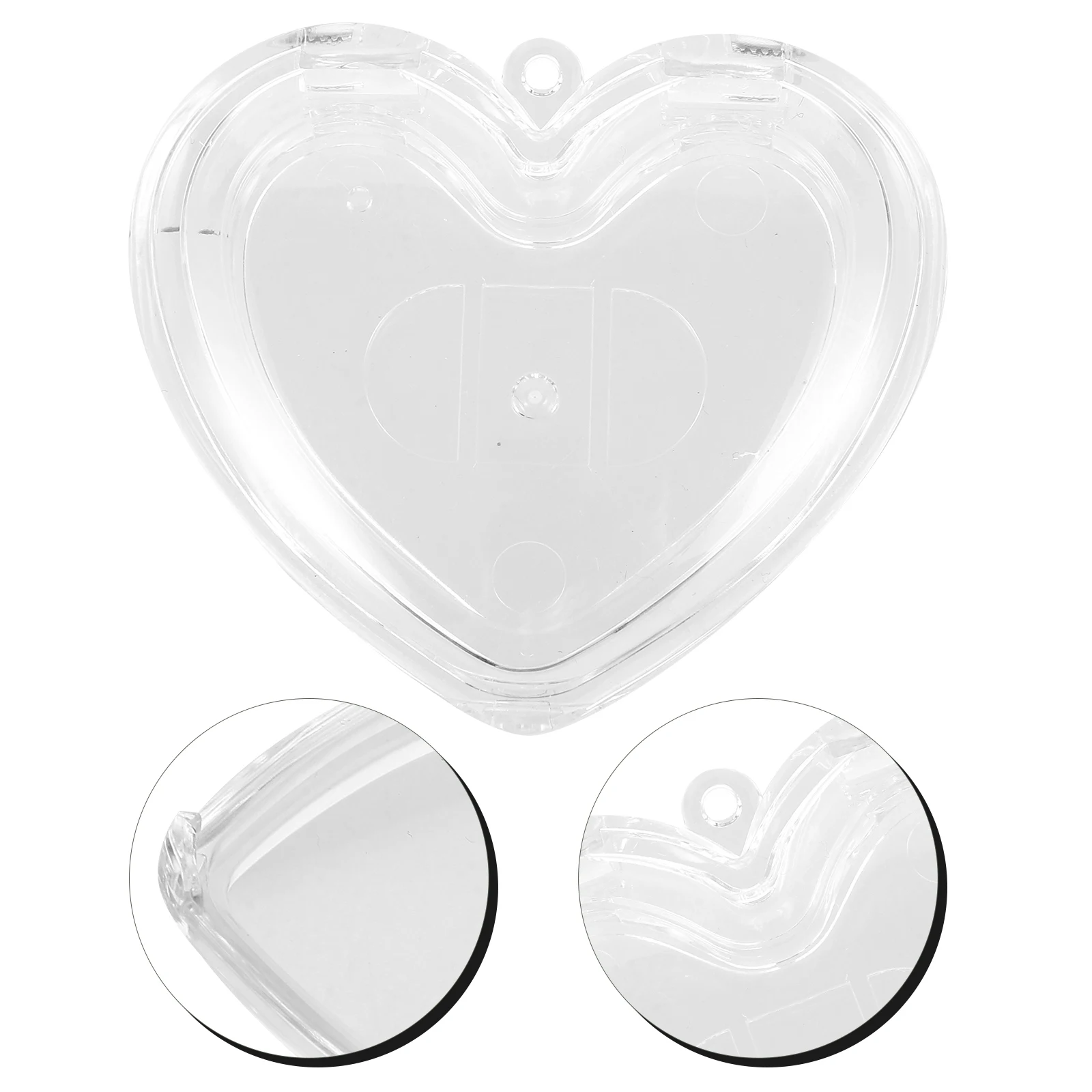 

Heart Shaped Empty Powder Compact Blush Container Mini Makeup Tray Clear Eyeshadow Case Refillable Loose Powder Holder Premium