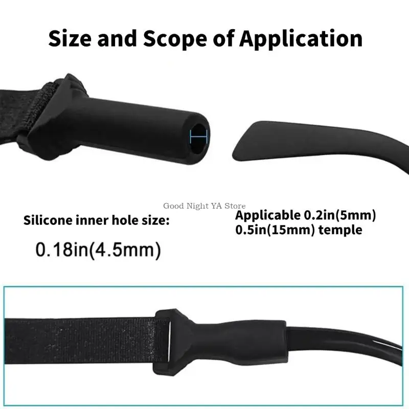 7Pcs Adjustable Eyeglass Strap Sports Nylons Glasses Retainer Cord Light Weight Nylons Glasses Retainer Strap for Running