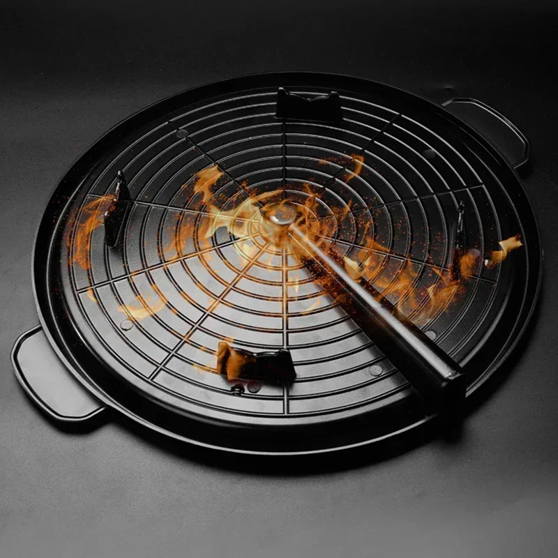 

3 формы 32 см корейская каменная сковорода-гриль Maifan с антипригарным покрытием портативная бытовая уличная тарелка для барбекю бездымный алюминиевый поднос Лидер продаж