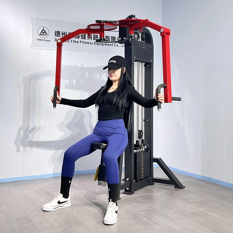 

Incline Chest Press Machine Commercial Plate Loaded Chest Press with Adjustable Backrest for Upper Chest Training