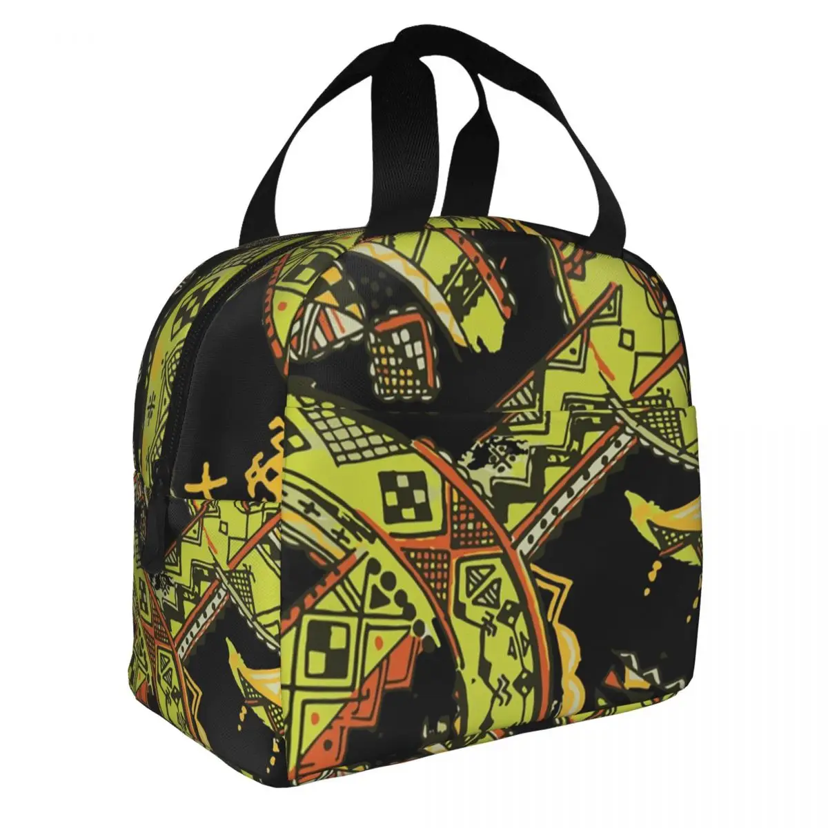 Z Amazigh Berber Patterns Insulated Lunch Bag for Women Leakproof Bohemian Style Cooler Thermal Lunch Box office Work School