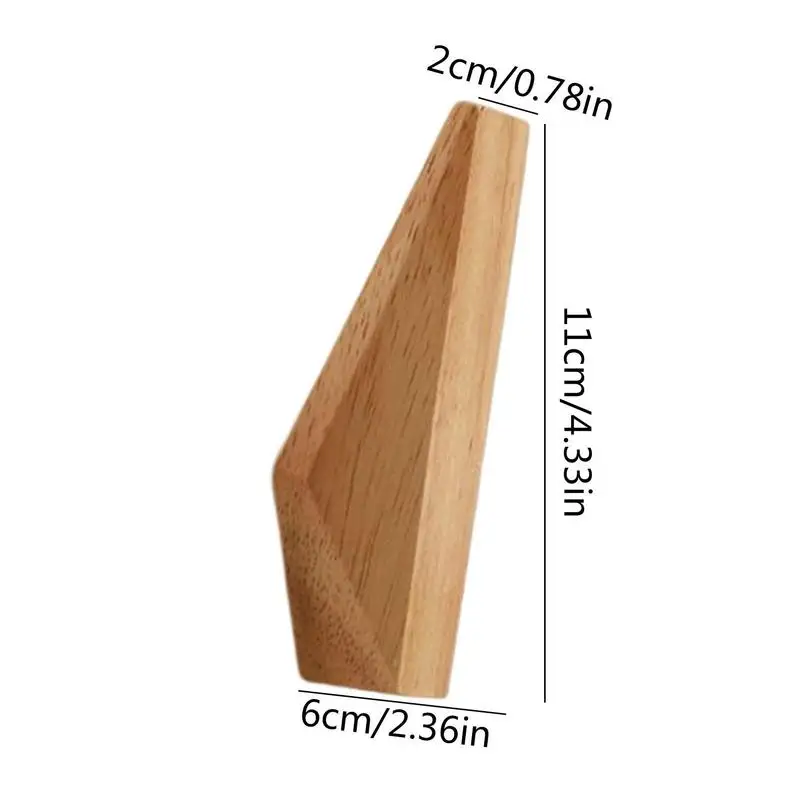 Creative Japanese Oak Hook Wall Coat Wooden Hook Clothes Robe Hanger Scarf Towel Earphone Hook Home Hotel Restaurant Decoration