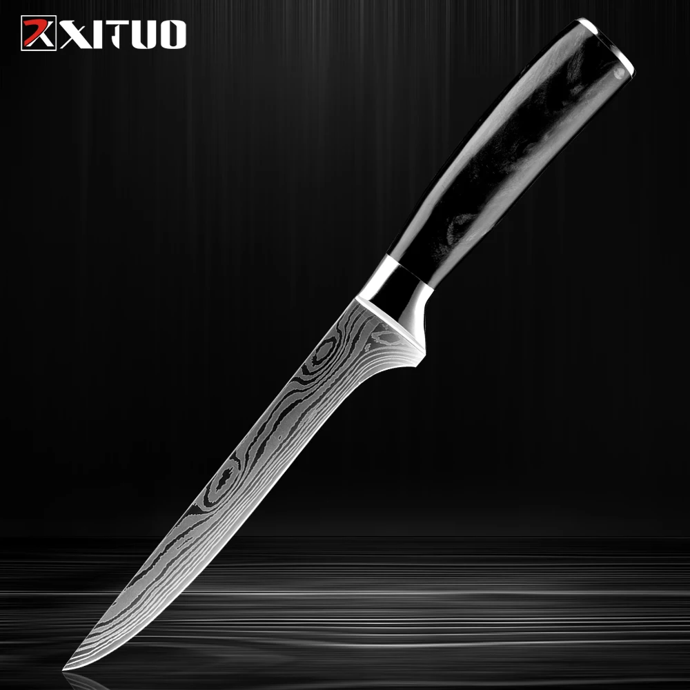 

Boning & Fillet Knife 6"Deboning Knife, for Meat Slicing Razor Sharp Blade from High Carbon German Steel Ergonomic Handle