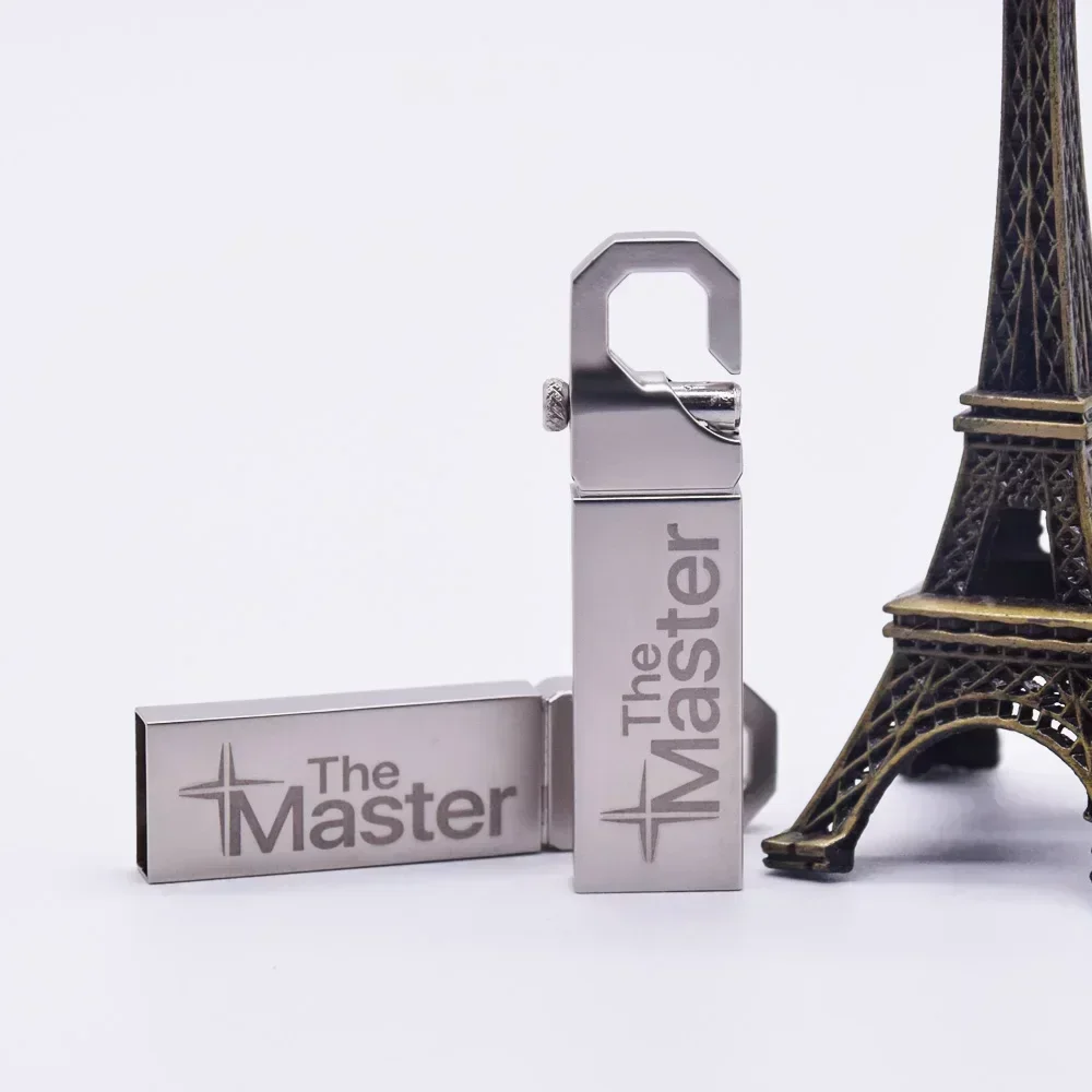 100PCS/lot Pen Drive 64GB 32GB 16GB Pendrive Metal USB Flash Drive 8GB 4GB 2GB 1GB 512MB Usb Key Sticks Free Laser Logo