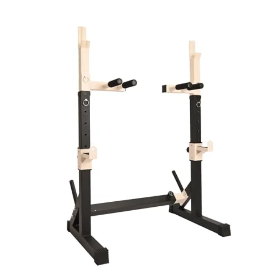 

Gresspro Barbell Rack Stand with Dip Bar Attachment - Multifunctional Adjustable Squat Rack Heavy-Duty Dumbbell Rack Strength T