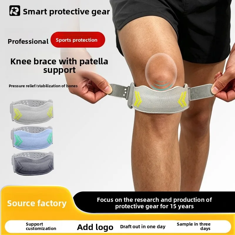 Thickened Anti Sprain Patella Knee Pads for Running Basketball Badminton with Meniscus Support Compression and Breathable Fabric