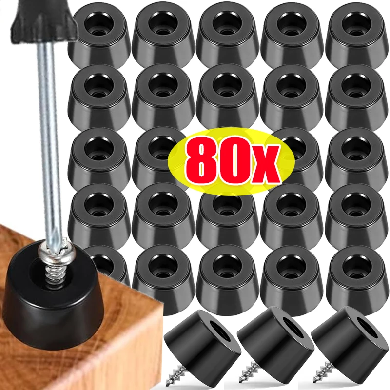8/80 pièces tampons en caoutchouc protecteurs de sol tampons Anti-Vibration meubles tapis en caoutchouc antidérapants couvre-pieds de meubles joints antidérapants