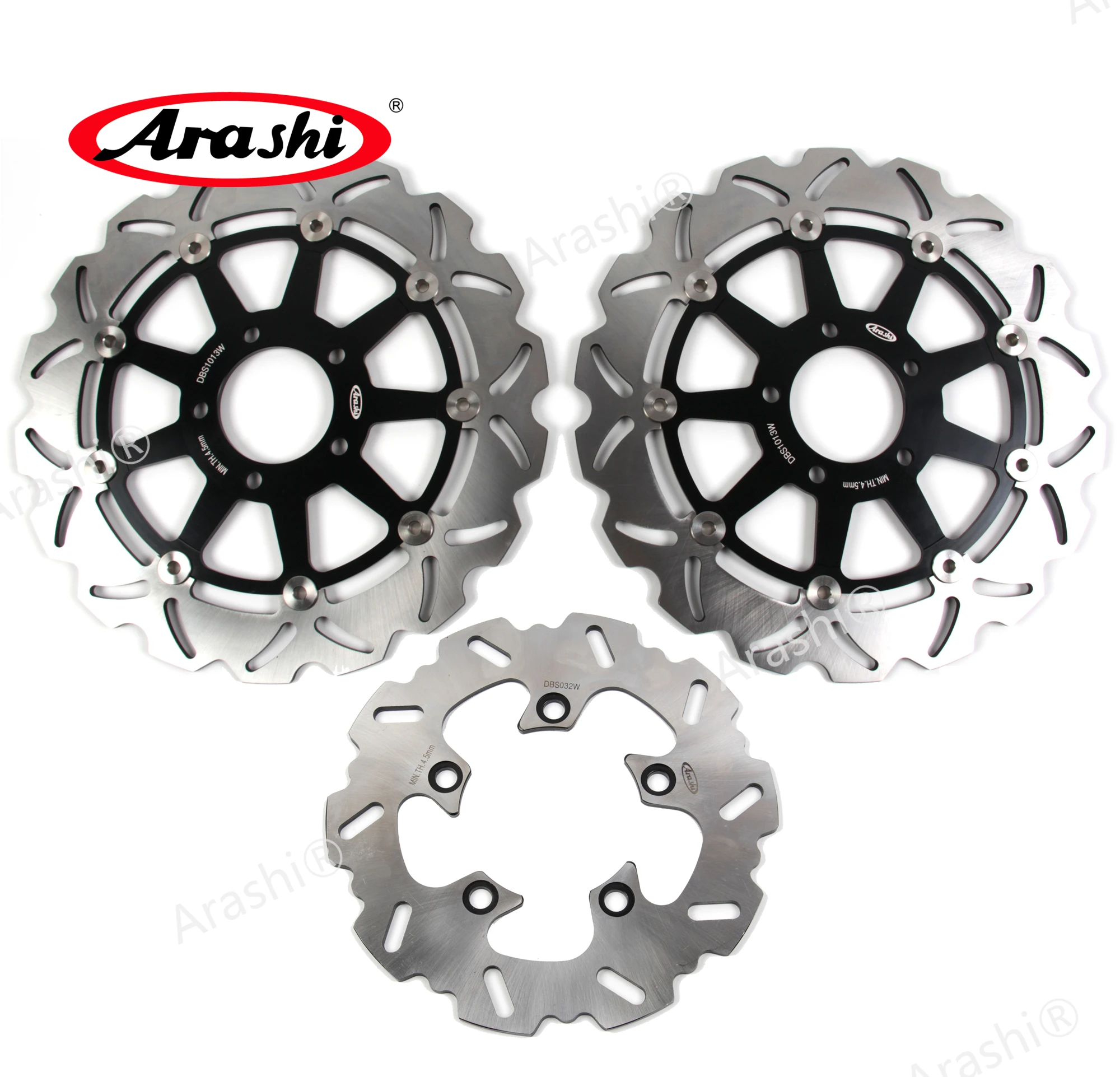 

Arashi 1 Set CNC Floating Front Rear Brake Disc Rotors For SUZUKI GSX-R GSXR 750 GSXR750 1996 1997 1998 1999 2000 2001 2002 2003