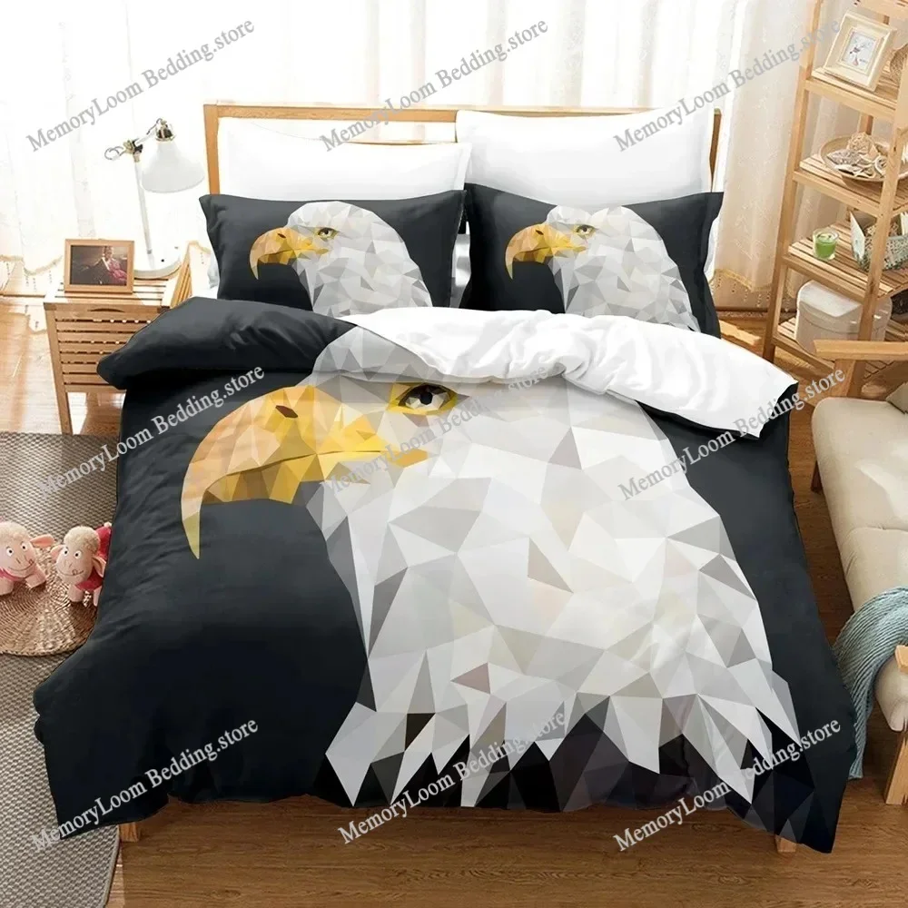 3D The Bald Eagle Bedding Sets Duvet Cover Set With Pillowcase Twin Full Queen King Bedclothes Bed Linen
