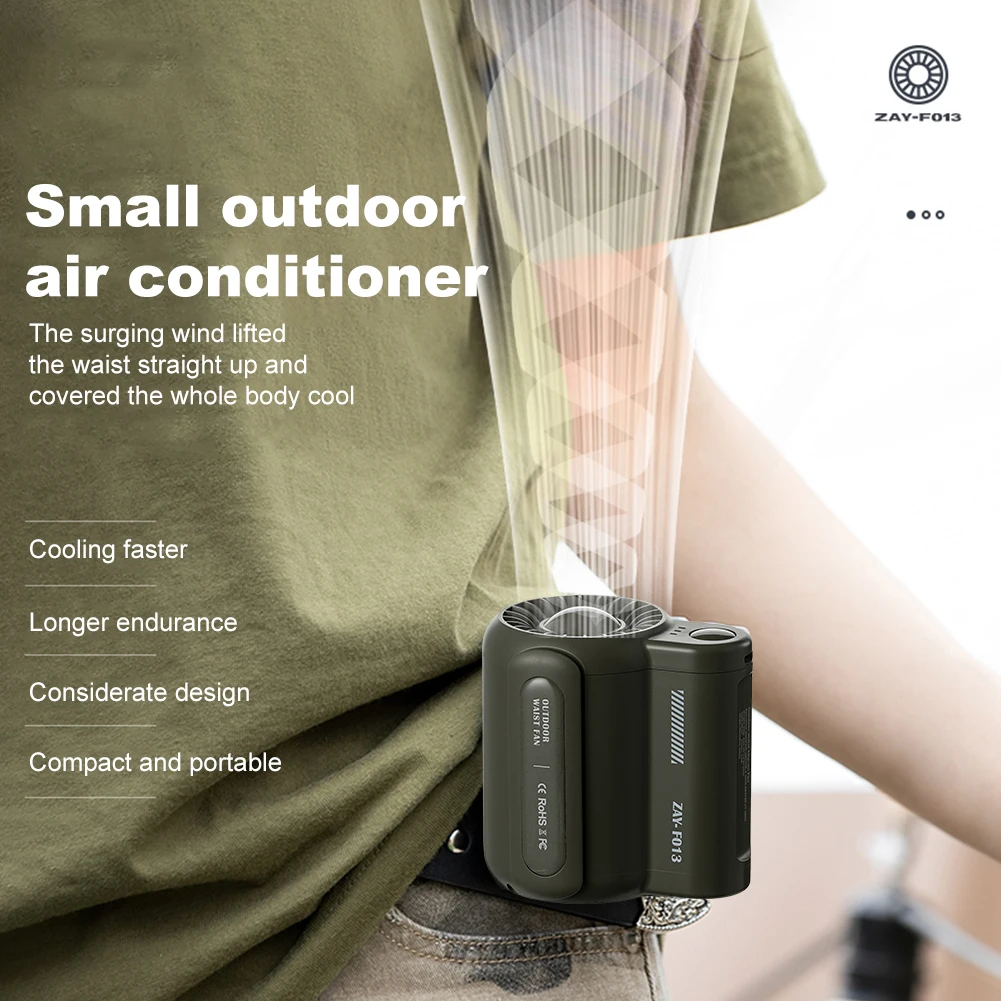 Mini Travel Wearable Waist Fan - Outdoor Power Works recension och pris